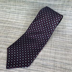 Calvin Klein Box pattern Silk Necktie